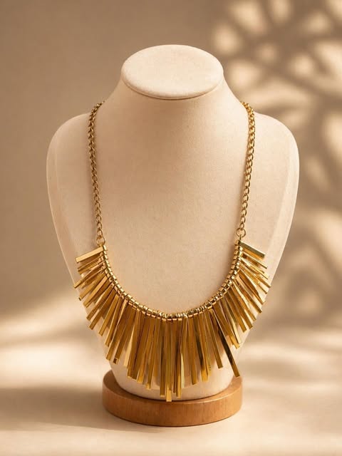 Golden Fringe Necklace